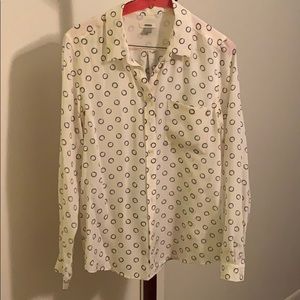 Fossil Silk Long Sleeve Blouse